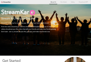 Website 
	streamkar.com desktop preview