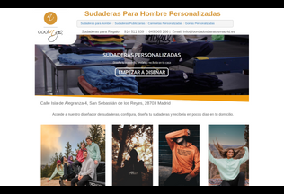 Website sudaderasparahombre.es desktop preview