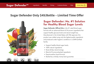 Website 
	sugardefender.allactual.com desktop preview