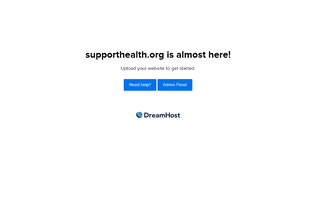 Website 
	supporthealth.org desktop preview