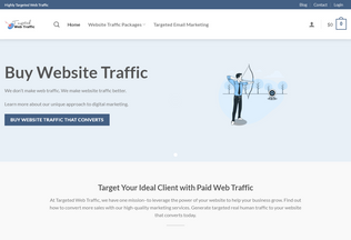 Website 
	targetedwebtraffic.com desktop preview