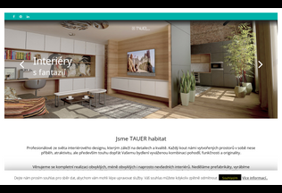 Website 
	tauerhabitat.cz desktop preview