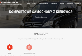 Website 
	taxivanwarsaw.pl desktop preview