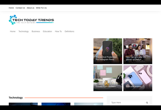 Website 
	techtodaytrends.com desktop preview