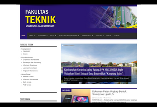 Website teknik.unisla.ac.id desktop preview