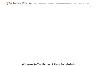 Website 
	texgarmentzone.biz desktop preview