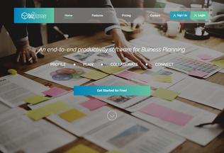 Website 
	thebizplanner.com desktop preview