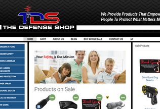 Website 
	thedefenseshop.com desktop preview