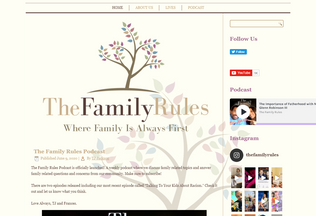 Website 
	thefamilyrules.com desktop preview