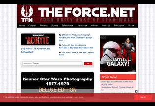 Website theforce.net desktop preview
