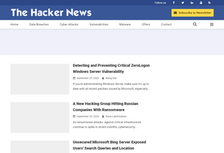 Website 
	thehackernews.com desktop preview