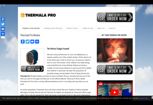 Website thermalapro.org desktop preview
