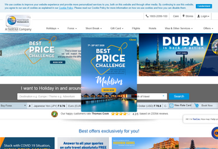 Website 
	thomascook.in desktop preview