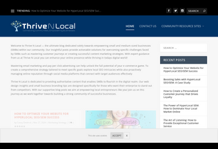 Website 
	thrivenlocal.com desktop preview