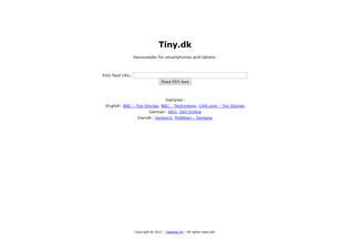 Website tiny.dk desktop preview
