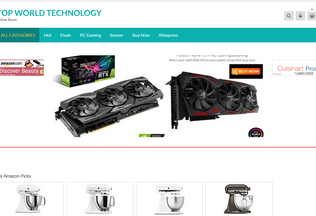 Website 
	topworldtechnology.com desktop preview