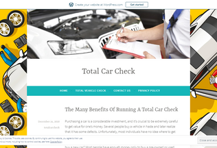 Website 
	totalcarcheck.wordpress.com desktop preview