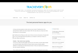 Website 
	trackeverycoin.com desktop preview