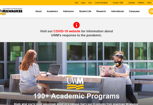 Website 
	uwm.edu desktop preview