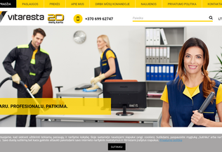 Website 
	vitaresta.lt desktop preview