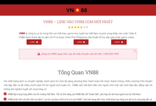 Website vn88.cx desktop preview