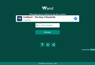 Website wand.ga desktop preview