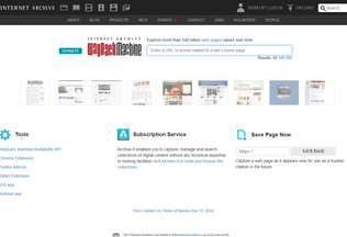 Website 
	web.archive.org desktop preview