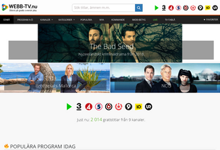 Website 
	webb-tv.nu desktop preview