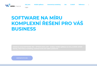 Website webtrace.cz desktop preview