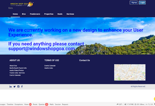 Website 
	windowshopgoa.com desktop preview