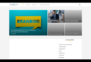 Website 
	youngupstarts.com desktop preview