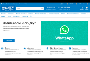 Website 
	zepter-moscow.ru desktop preview