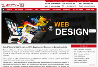 Website 
	zinavo.com desktop preview